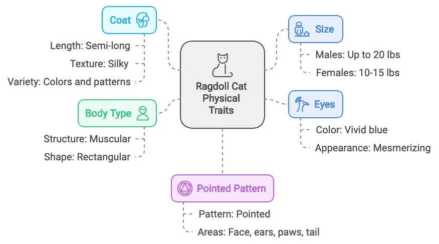 Ragdoll cats physical characteristics