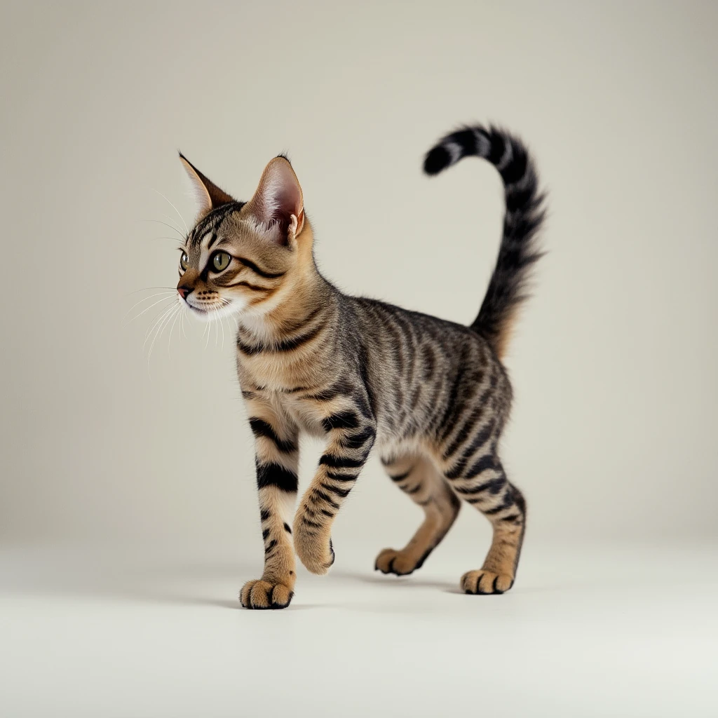 Cat Body Postures cat’s tail is held high and upright
